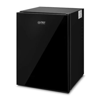 First Austria FA5172-2 thermo-elektrische mini koelkast 40 liter met glasdeur zwart voorkant rechts