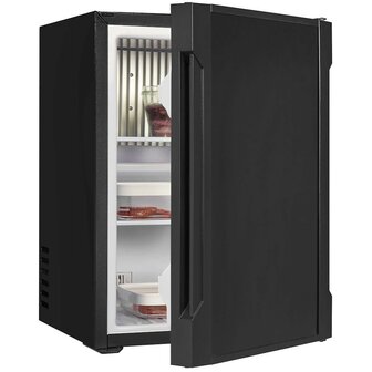 Exquisit FA-40-270GSW mini koelkast zwart 36 liter voorzijde