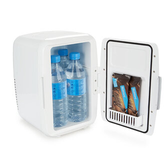Balvi mini fridge ice white 6 liter 27297 220V 12V met flesjes water
