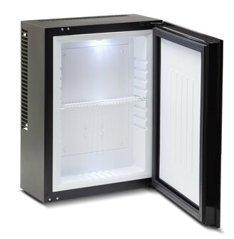 Technomax TW12G minibar zwart geschikt voor wandmontage 12 liter geopend leeg
