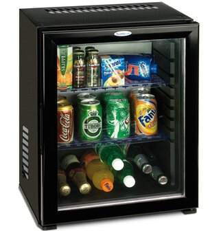 Technomax HP40LGN thermo-elektrische mini koelkast met glasdeur 40 liter