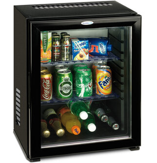 Technomax HP27LGN thermo-elektrische mini koelkast met glasdeur 27 liter
