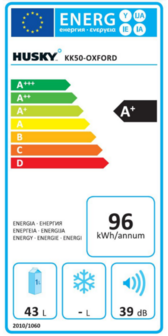 Energielabel A+ KK50-OXFORD