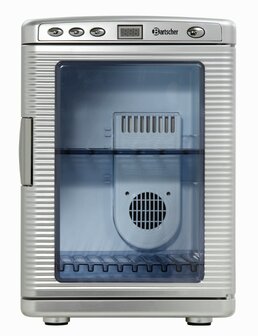 Bartscher 700089 thermo-elektrische mini koelkast 19 liter grijs voorzijde