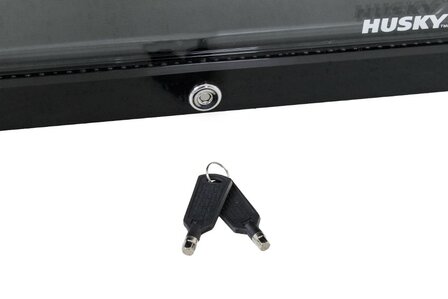 Husky KK70-BK-NL-HU mini koelkast zwart met glazen deur 71 liter met slot