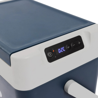 Igloo ICF18 elektrische compressor koelbox 18 liter blauw wit display