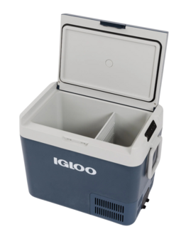 Igloo ICF40 elektrische compressor koelbox 40 liter blauw wit