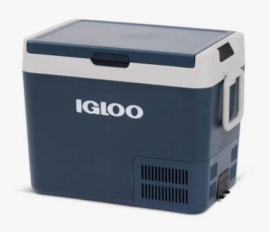 Igloo ICF40 elektrische compressor koelbox 40 liter blauw wit