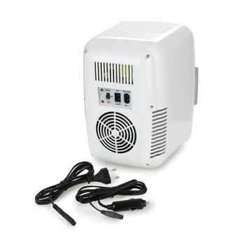 Balvi mini fridge ice white 6 liter 27297 220V 12V achterkant