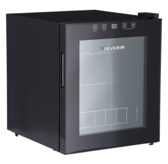 Severin WKS-8907 kleine vrijstaande wijnkoelkast zwart 46 liter (15 flessen)