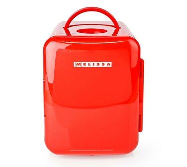 Melissa 16580009 draagbare mini koelkast rood 4 liter