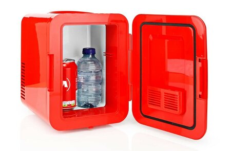 Melissa 16580009 draagbare mini koelkast rood 4 liter