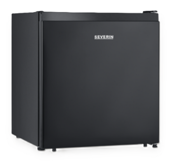 Severin KB-8879 mini koelkast zwart 45 liter voorkant links