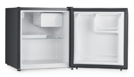 Severin KB-8879 mini koelkast zwart 45 liter geopend