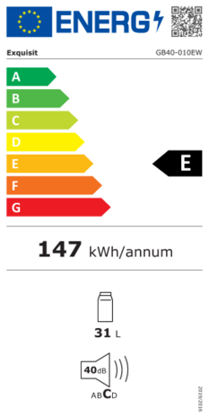 Exquisit GB40-010EW energielabel E