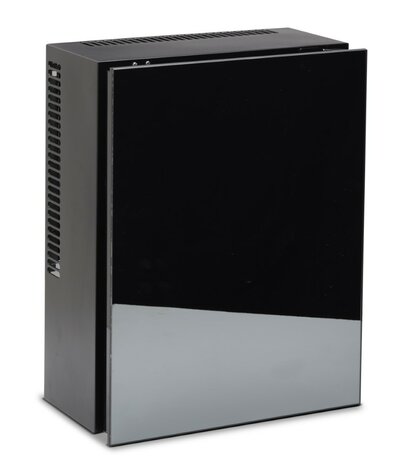 Technomax TW12G minibar zwart geschikt voor wandmontage 12 liter voorkant