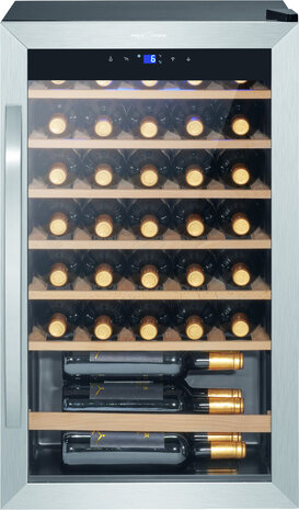 ProfiCook WK1235 glasdeur wijnkoelkast 36 flessen met UV-werend glas