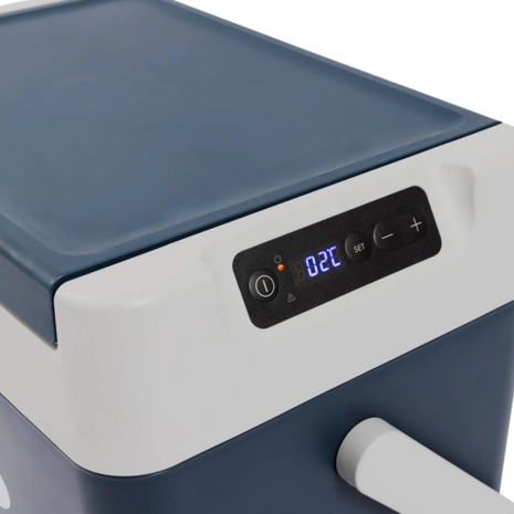Igloo ICF18 elektrische compressor koelbox 18 liter blauw wit display