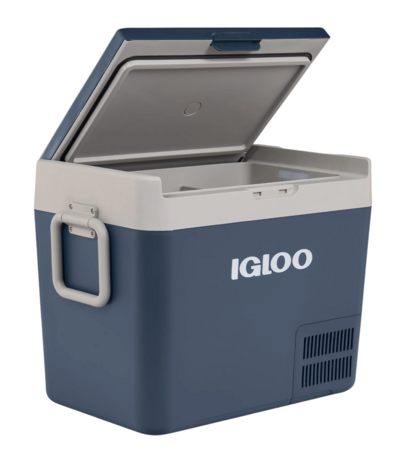 Igloo ICF40 elektrische compressor koelbox 40 liter blauw wit