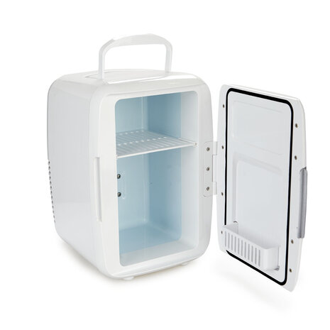 Balvi mini fridge ice white 6 liter 27297 220V 12V deurtje geopend