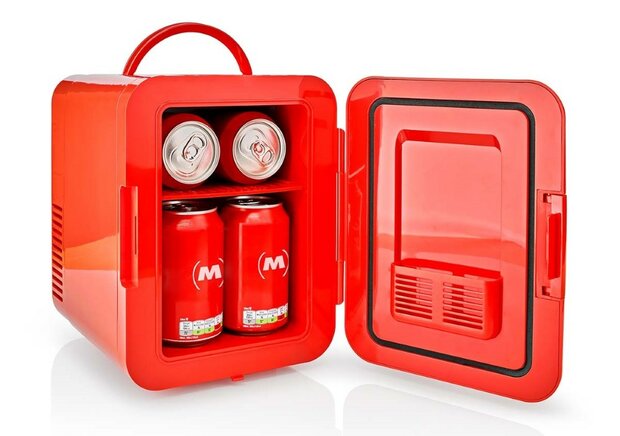 Melissa 16580009 draagbare mini koelkast rood 4 liter