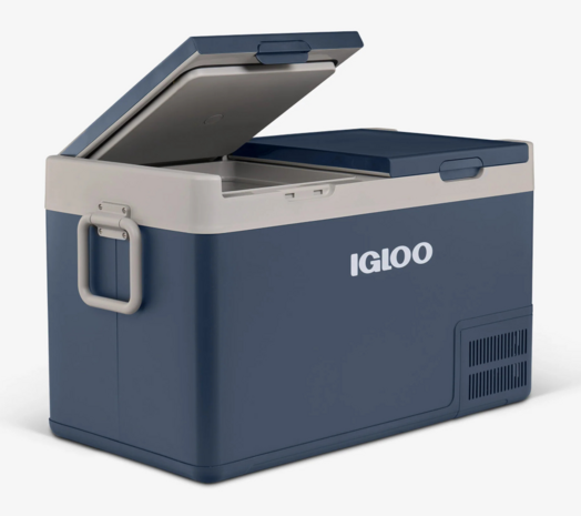 Igloo ICF80DZ elektrische compressor koelbox 80 liter blauw wit