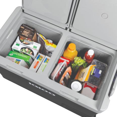 Igloo ICF80DZ elektrische compressor koelbox 80 liter blauw wit