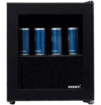 Husky mini koelkast zwart met glazen deur 48 liter Husky mini koelkast zwart met glazen deur 48 liter